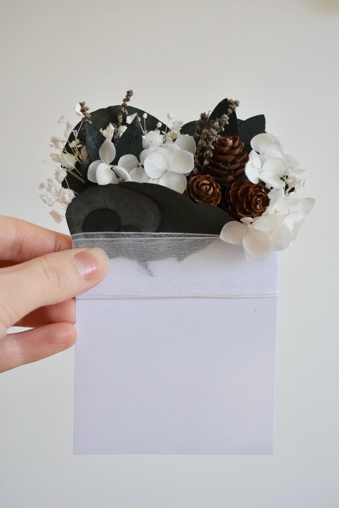 Hydrangea and eucalyptus winter pocket boutonniere