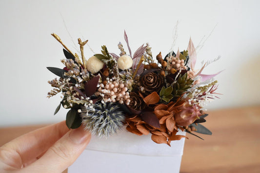 Mixed flower pocket boutonniere
