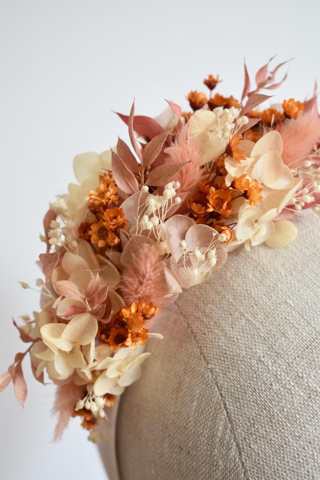 Orange and pink headband