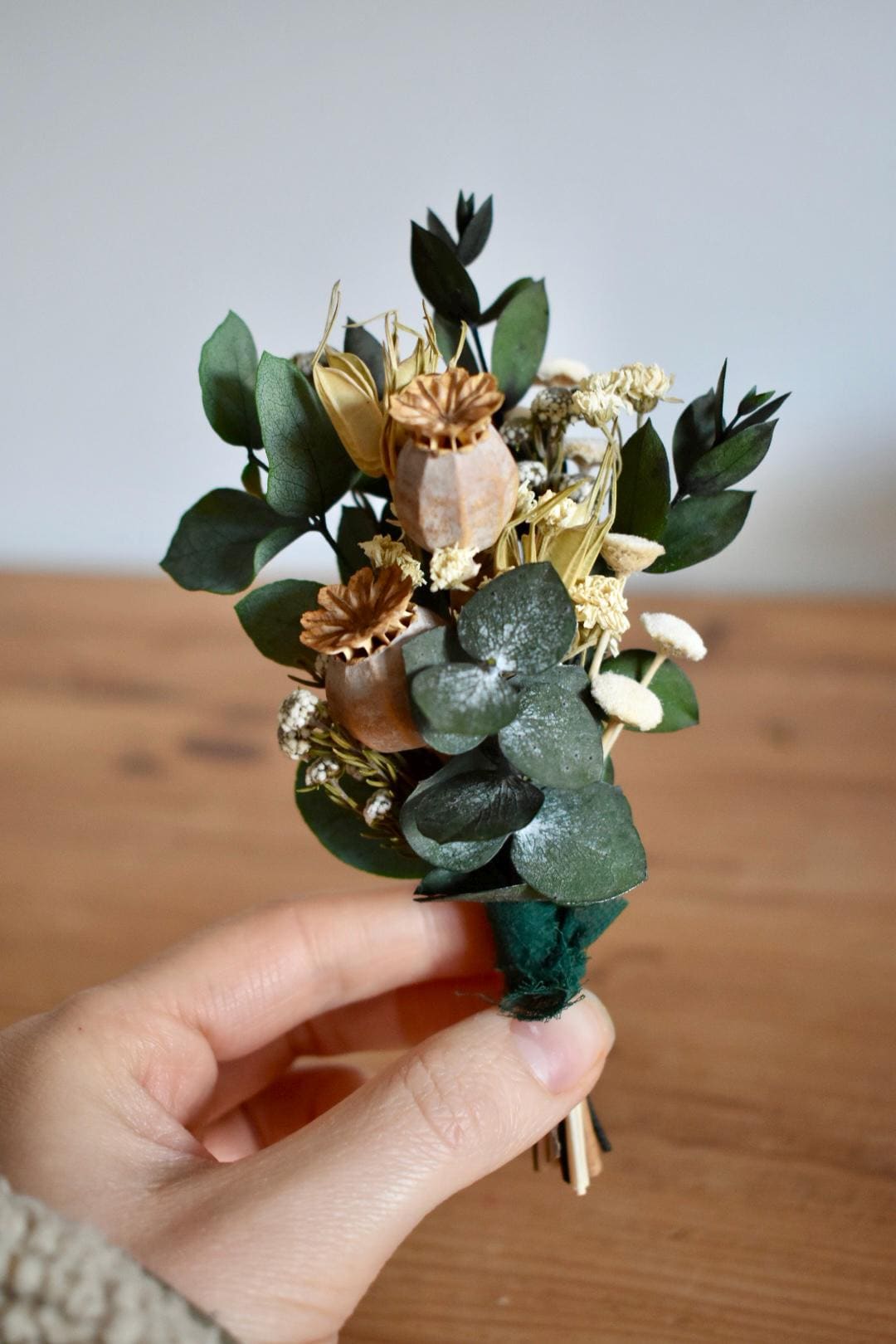Large foliage boutonniere