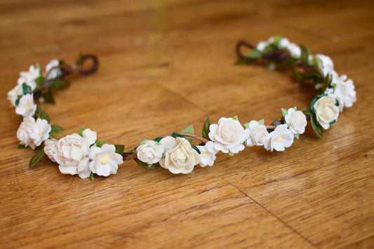 White rose crown