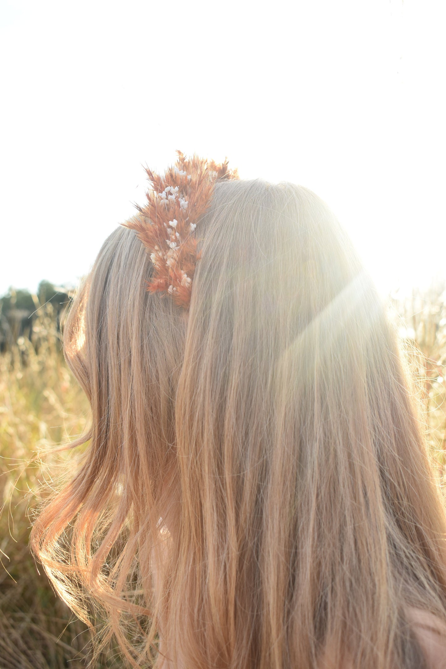 Pampas headband in orange