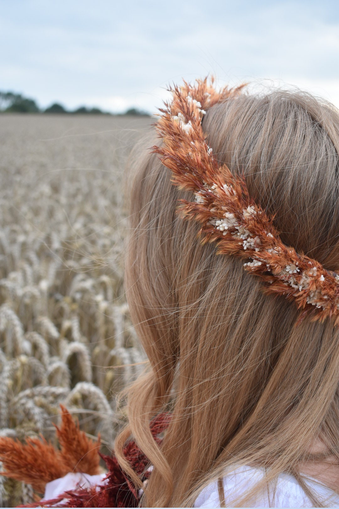 Pampas crown in orange