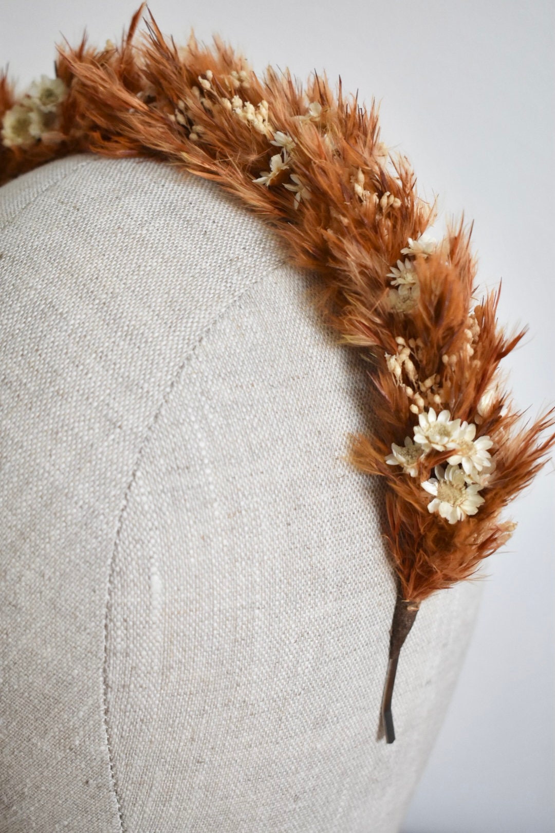 Pampas headband in orange