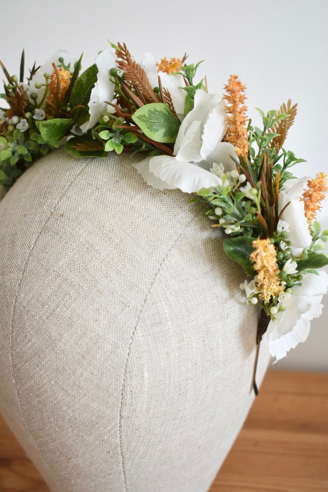Orange and blossom headband