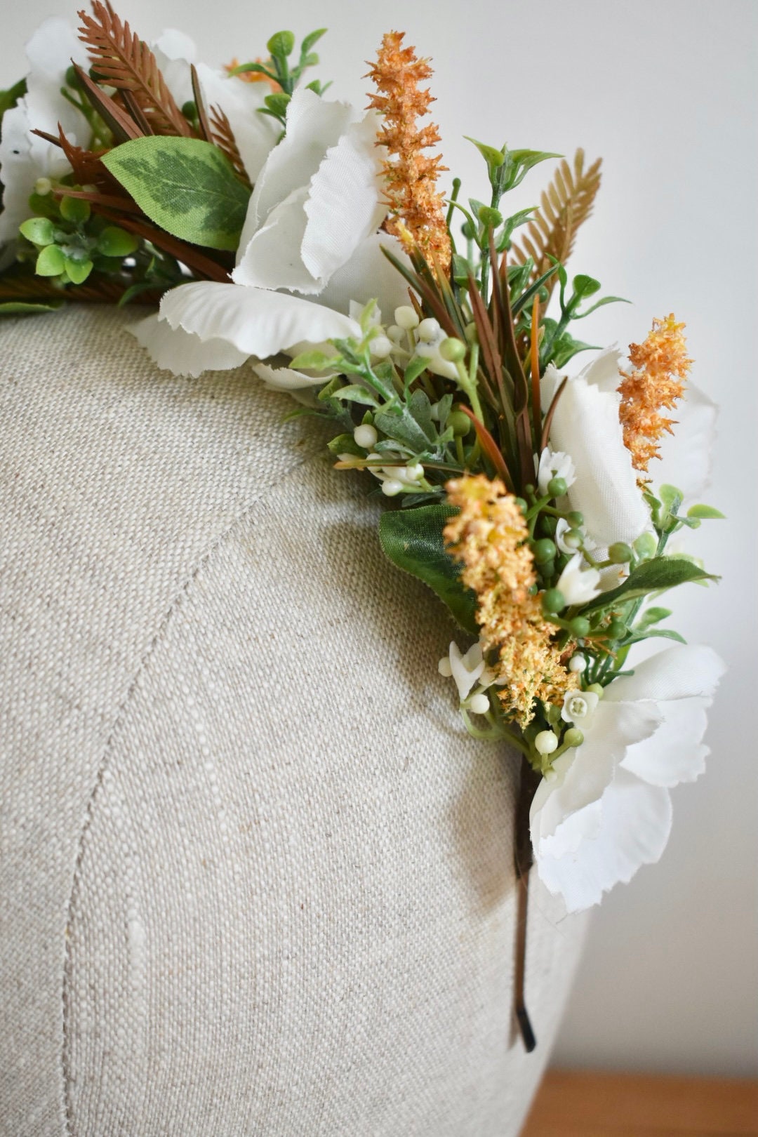 Orange and blossom headband