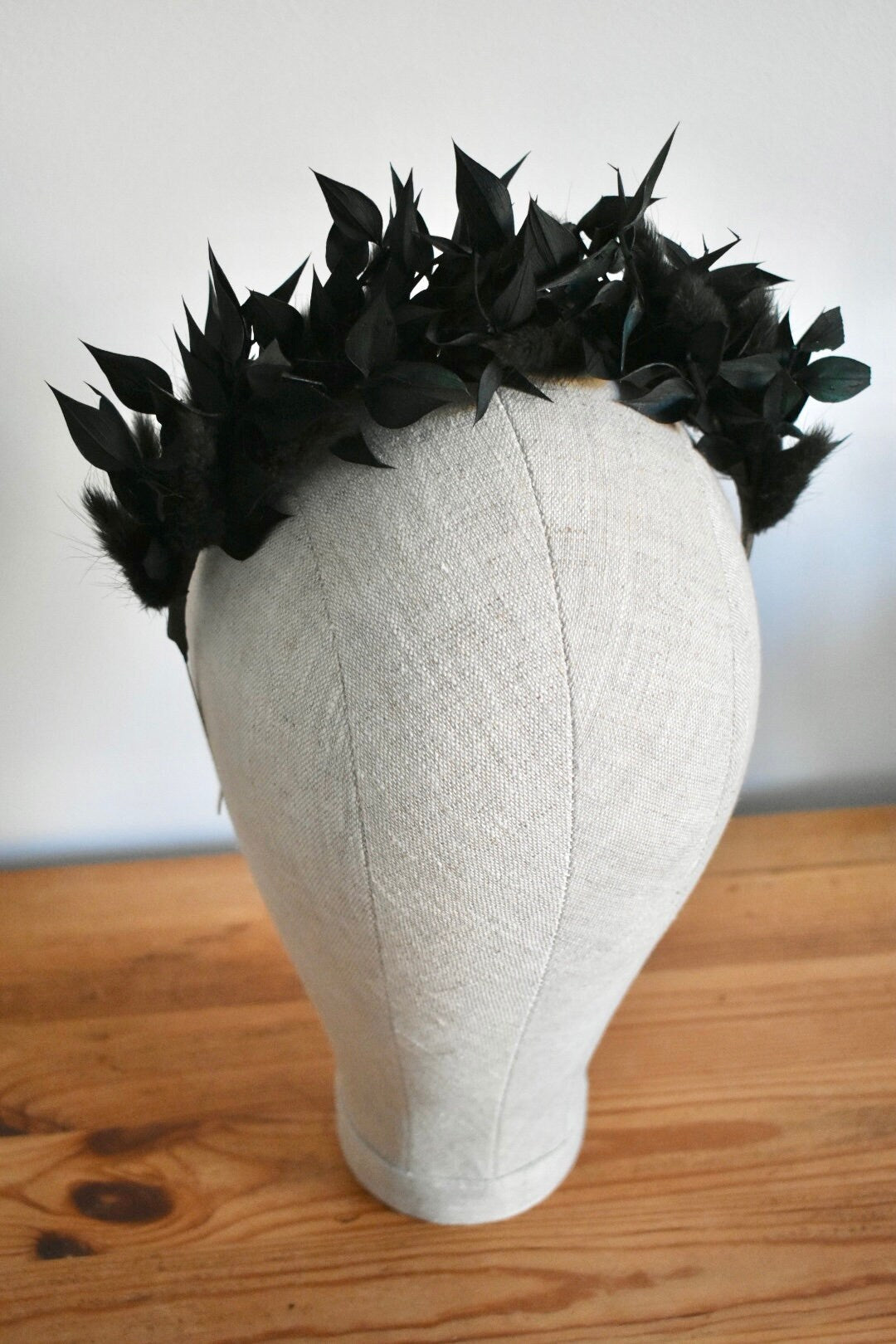 Dark foliage headband