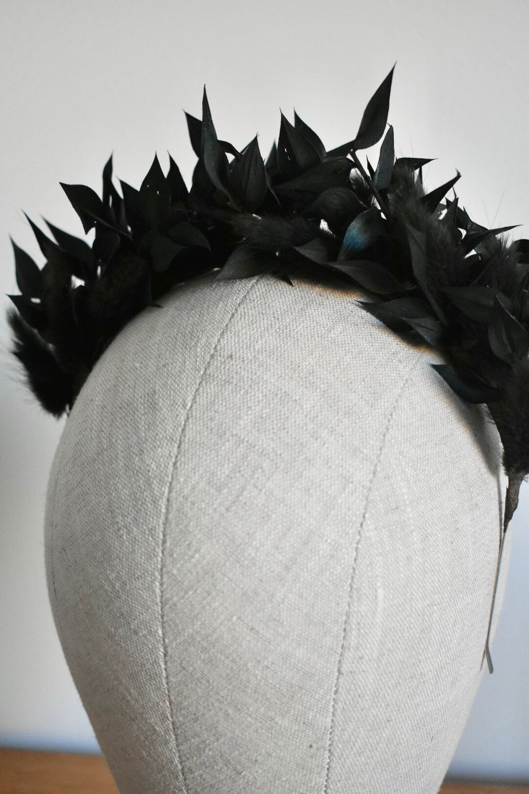 Dark foliage headband
