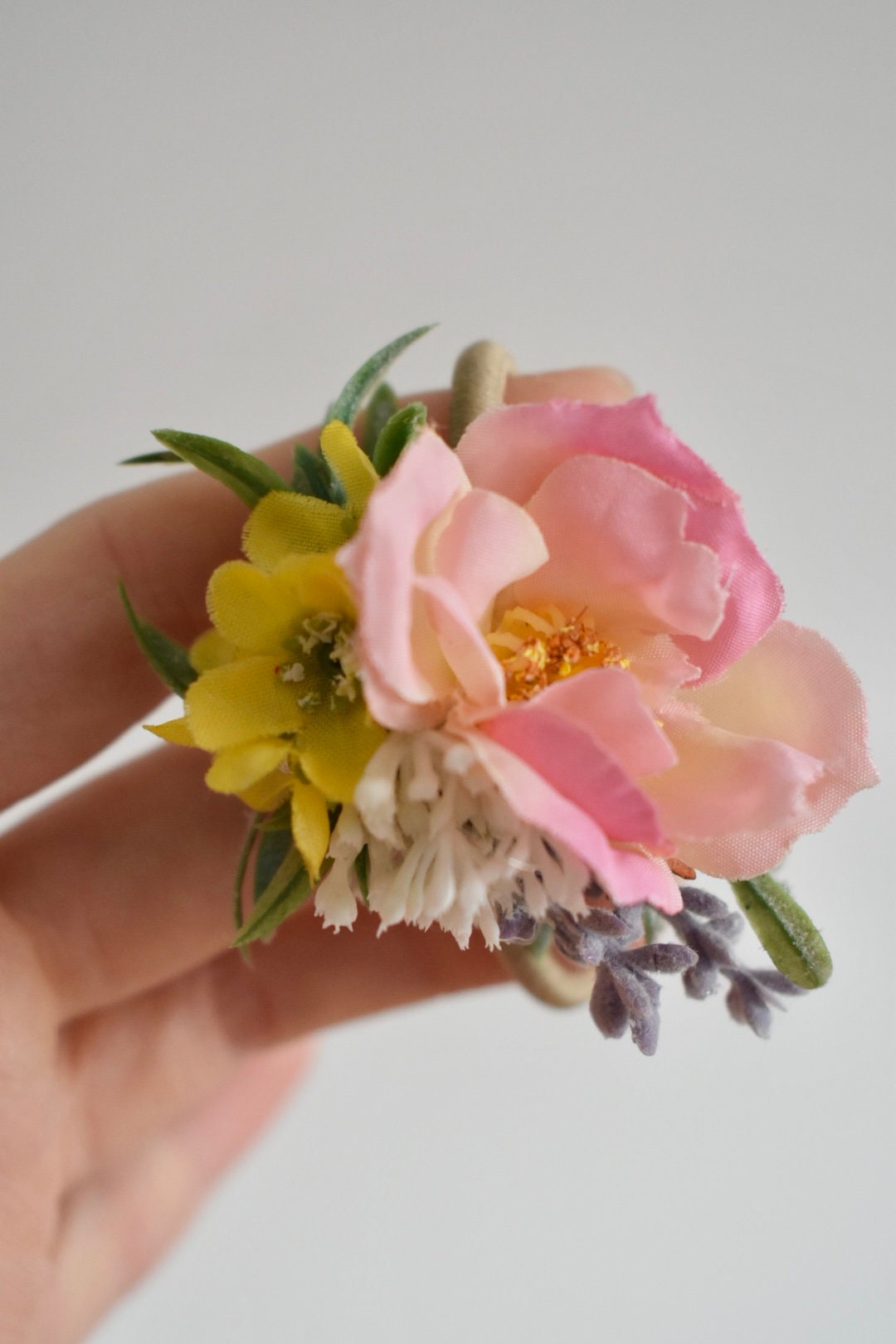 Summer flower hair tie