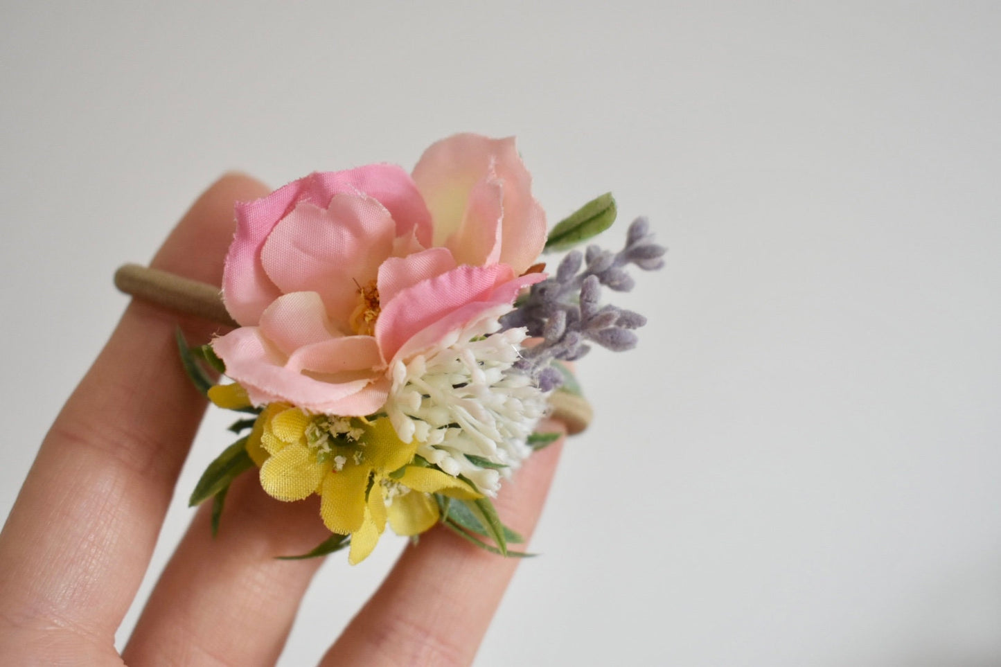 Summer flower hair tie