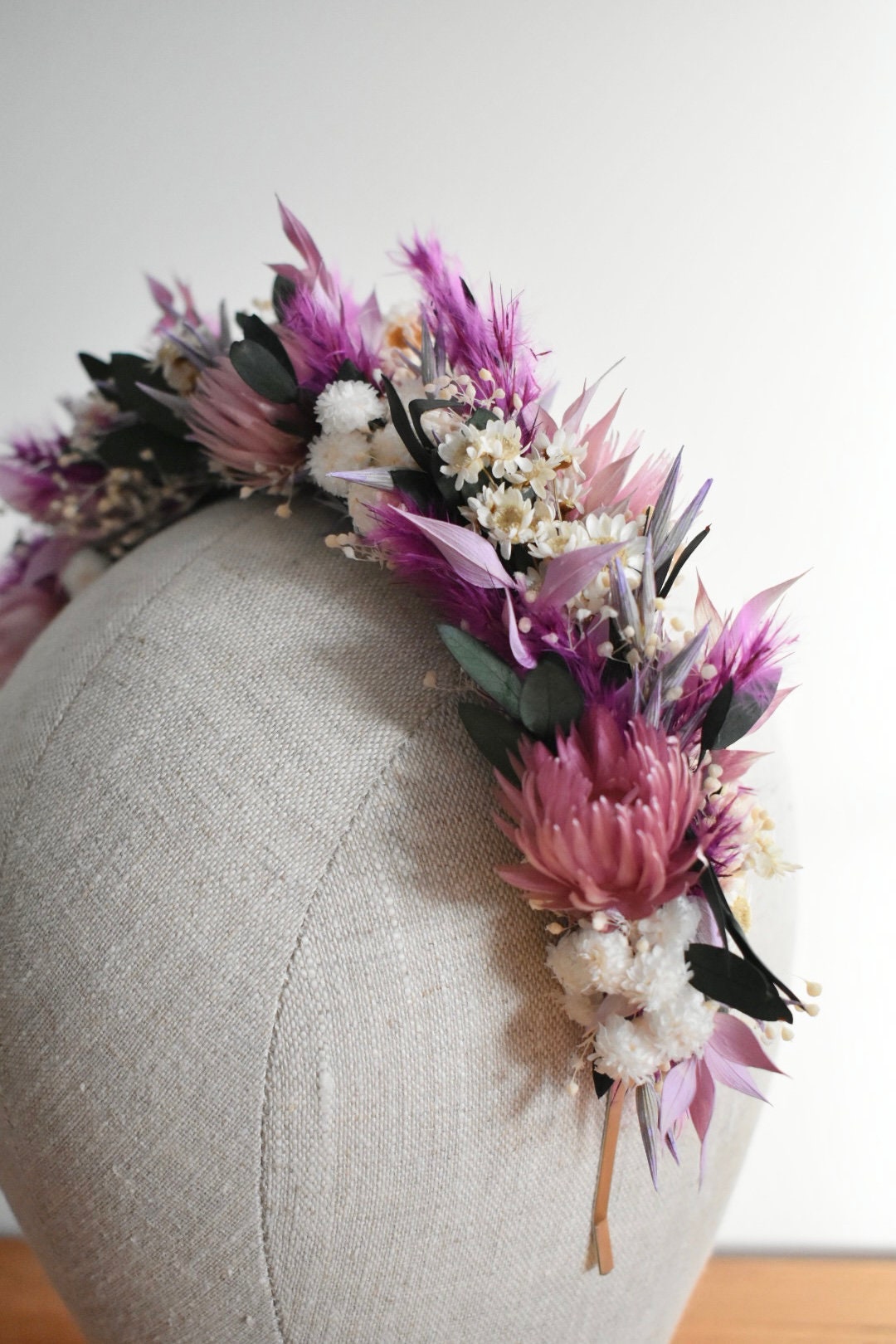 Mixed pink and purple headband