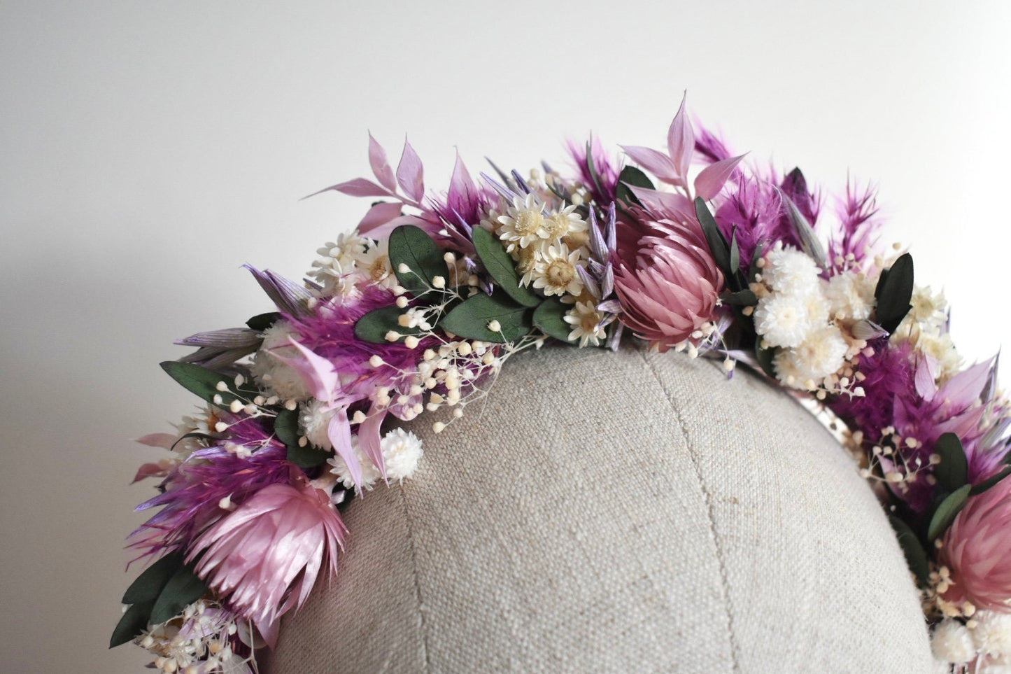 Mixed pink and purple headband