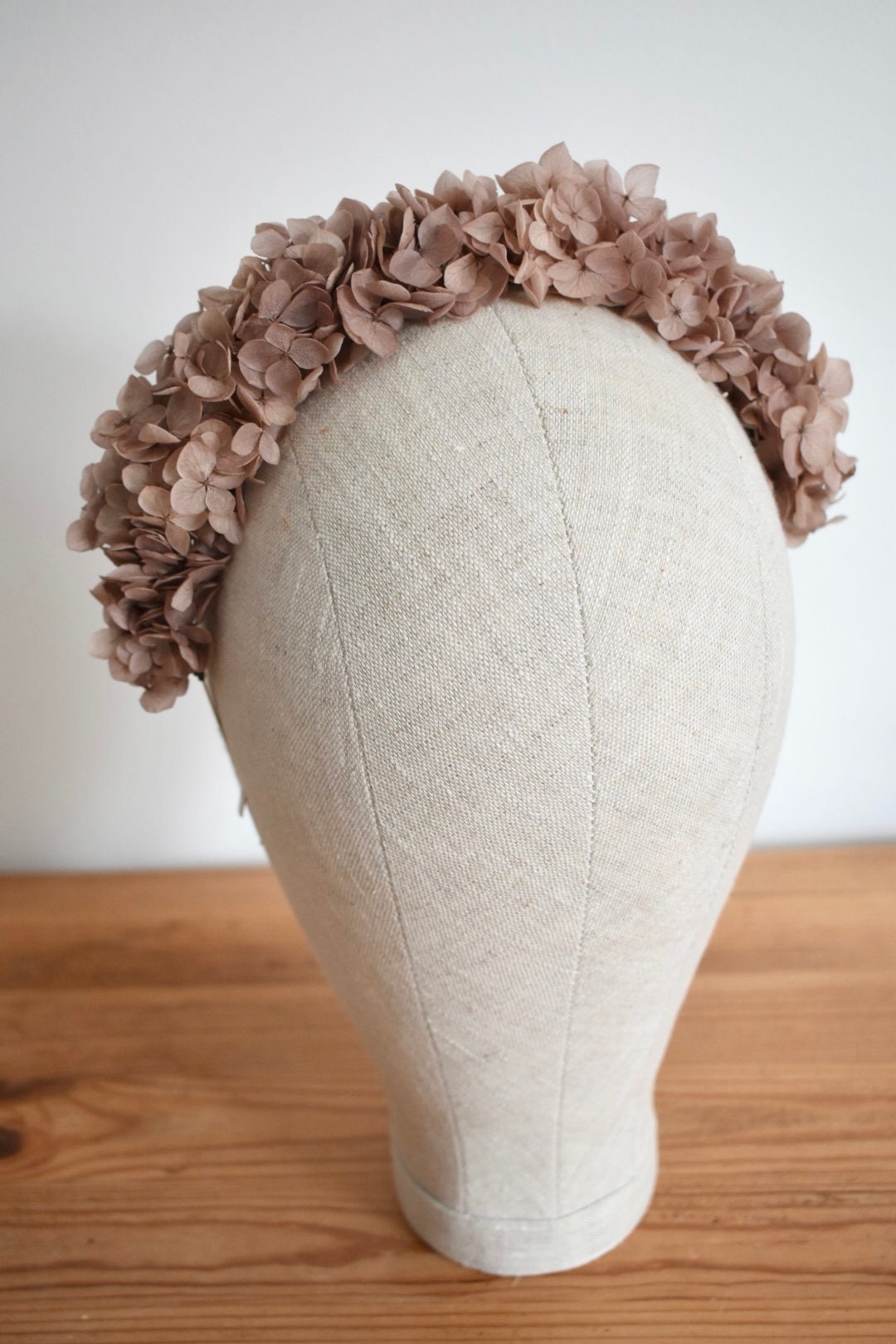 Nude hydrangea headband