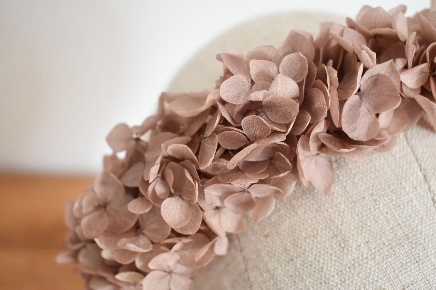 Nude hydrangea headband