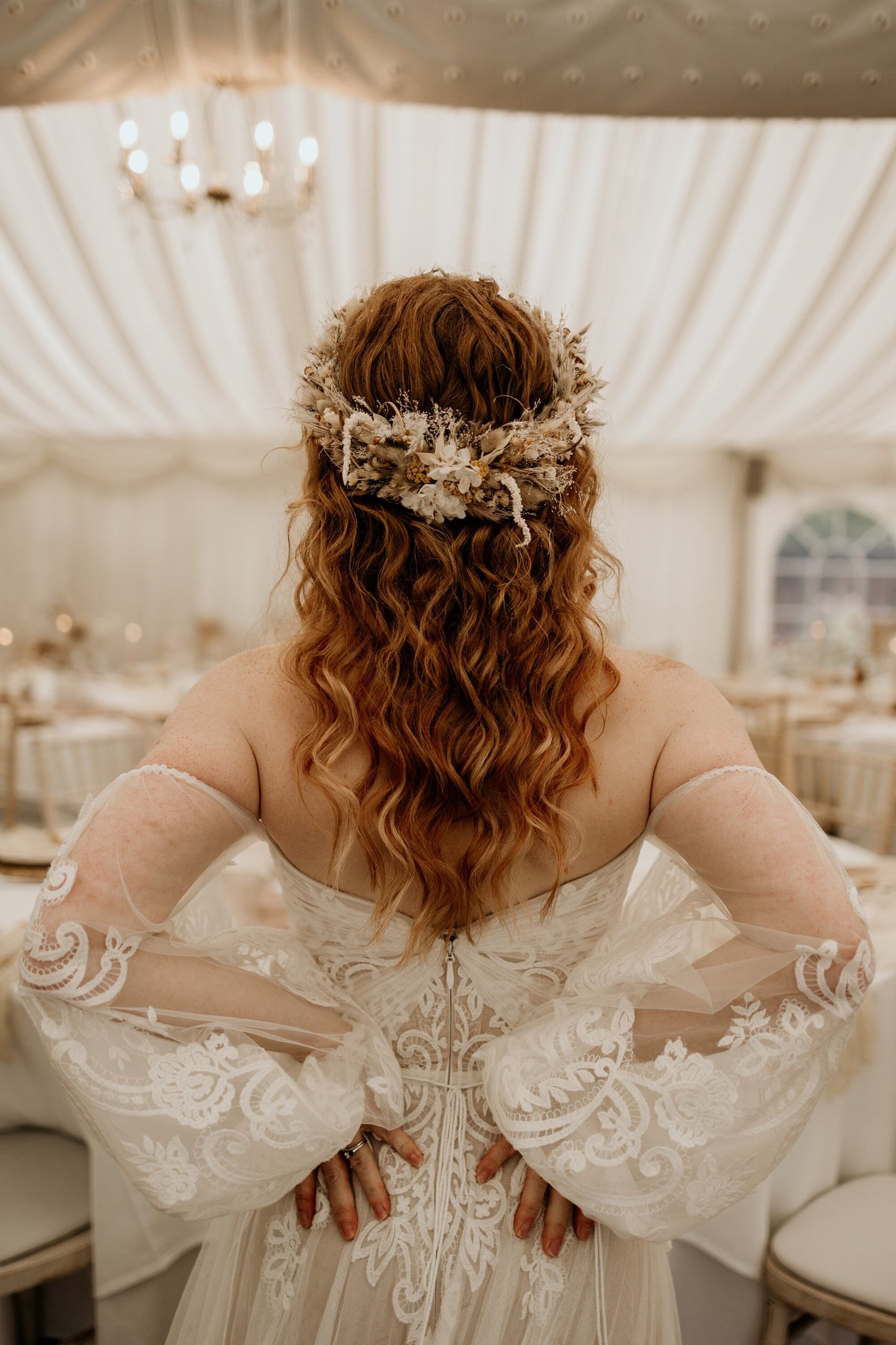 Large dried flower full crown