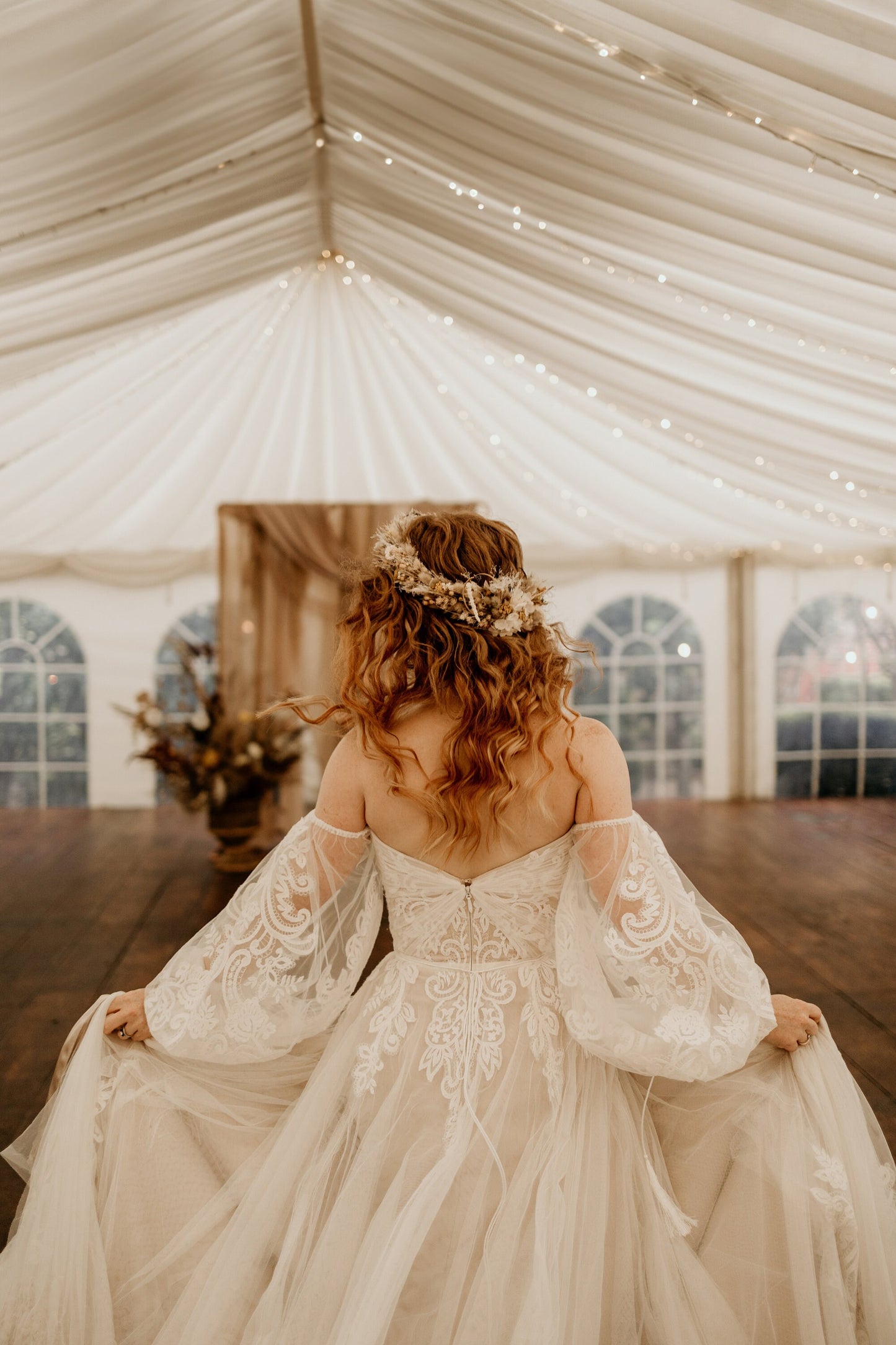 Large dried flower full crown