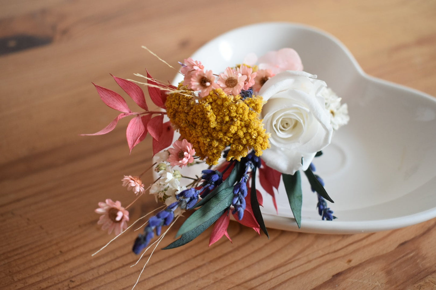 Large colourful boutonniere