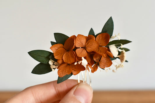 Wild Autumn: Terracotta Moon Petite Hair Comb