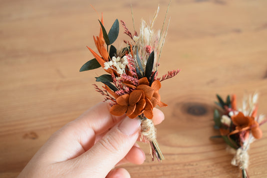 Wild Autumn: Autumn Ember Boutonnière