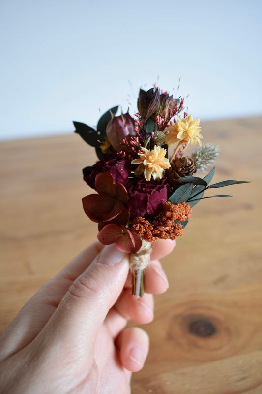 Wild Autumn: Mulled Wine Boutonniere