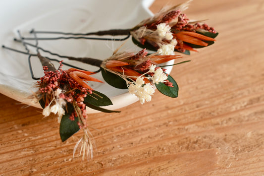 Wild Autumn: Autumn Ember Hair Pins