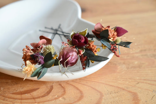 Wild Autumn: Mulled Wine Hair Pins
