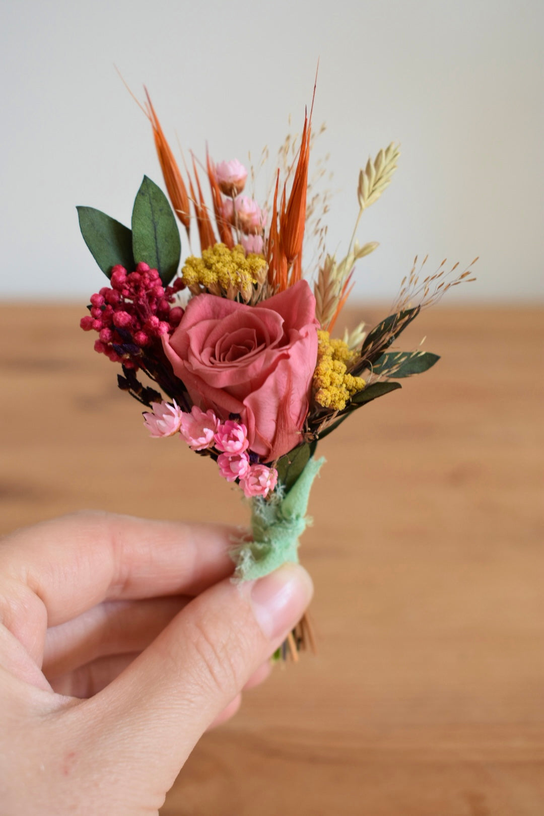 The Sunlit Rose Meadow Buttonhole
