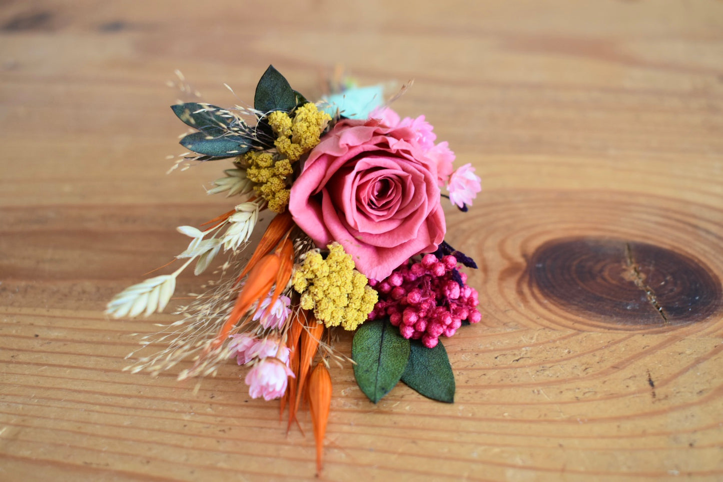 The Sunlit Rose Meadow Buttonhole
