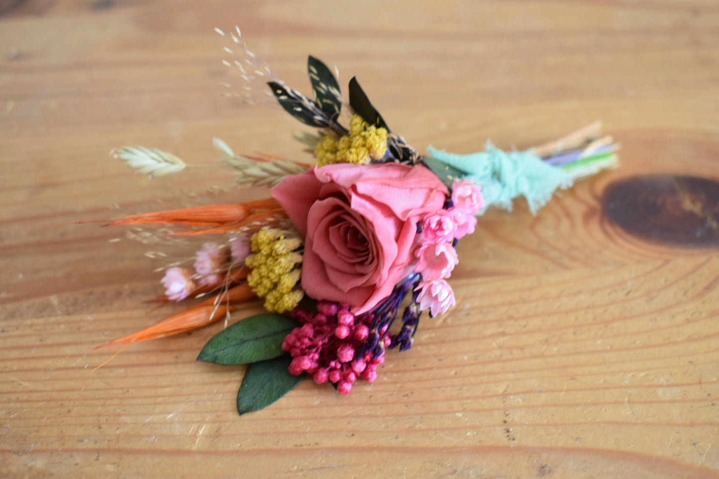 The Sunlit Rose Meadow Buttonhole