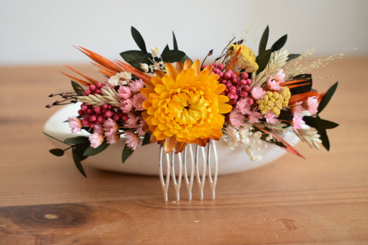 The Sunlit Wildflower Hair Comb