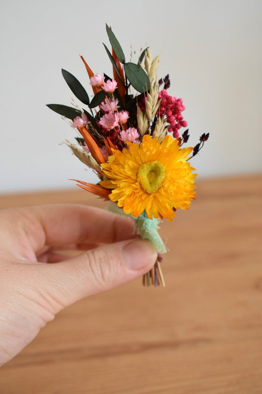 The Sunlit Wildflower Meadow Buttonhole