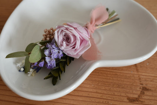 Preserved rose boutonniere