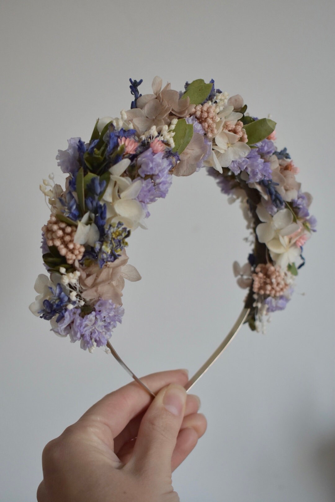 Mixed spring flower headband