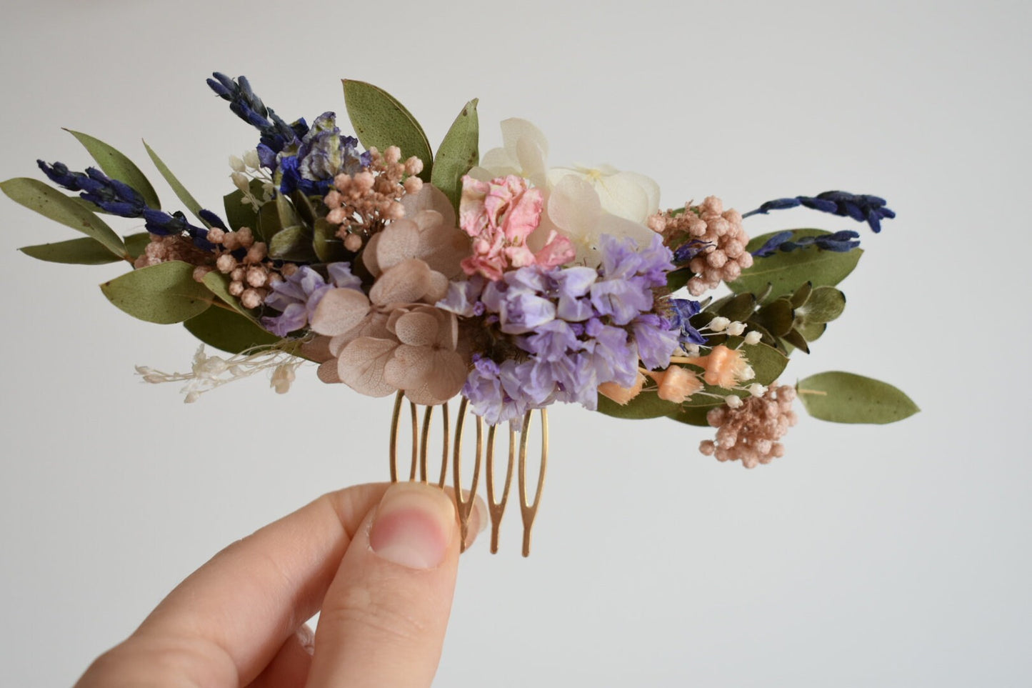 Mix spring dried flower comb