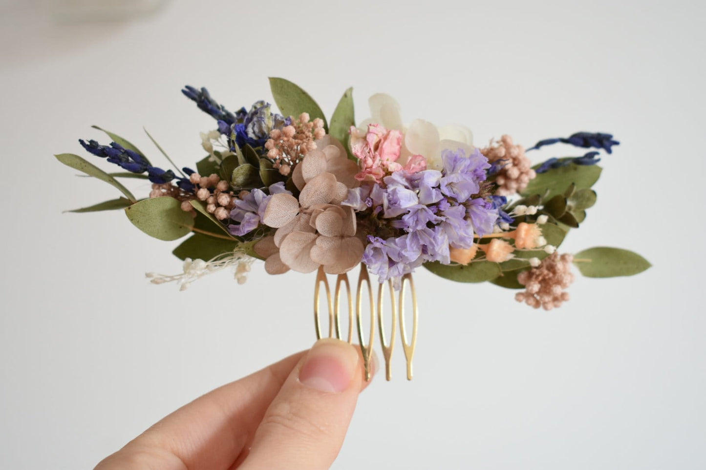 Mix spring dried flower comb