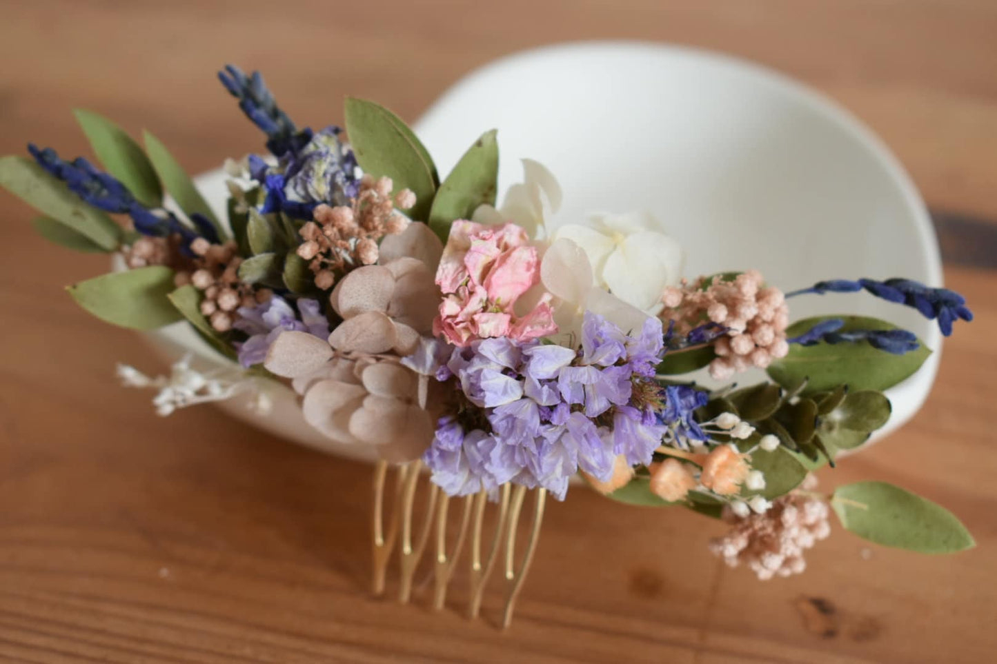 Mix spring dried flower comb