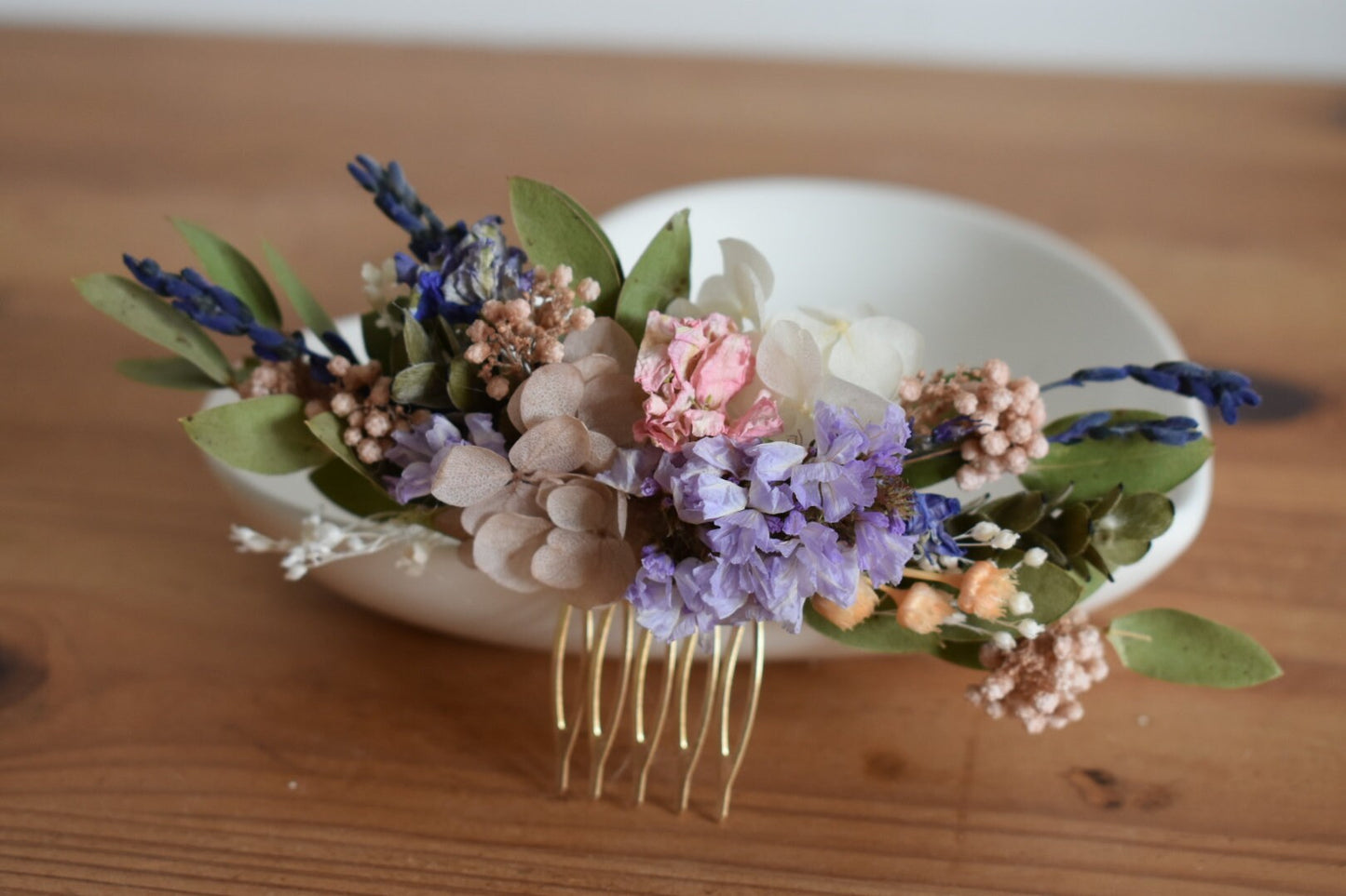 Mix spring dried flower comb