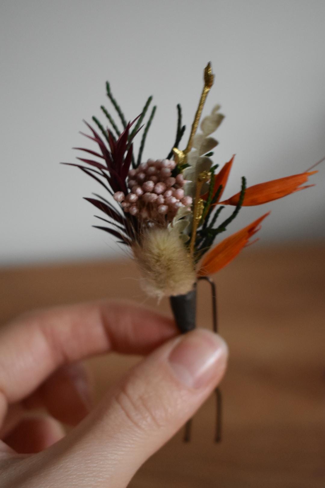 Autumn florals hair pins set