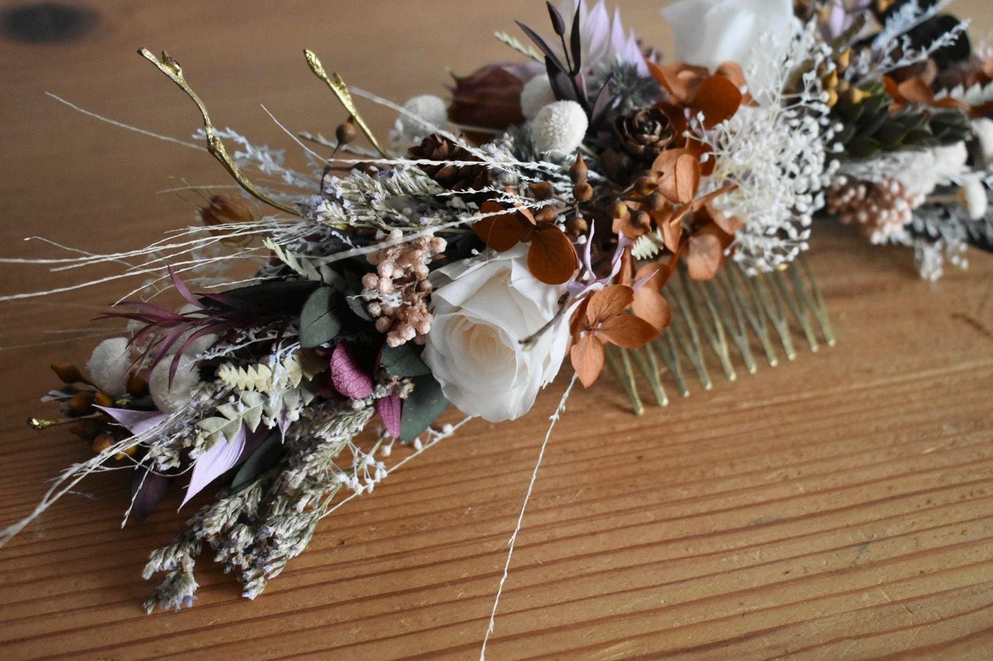 Large floral hairpiece