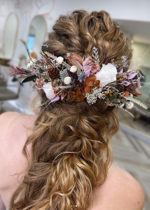 Large floral hairpiece