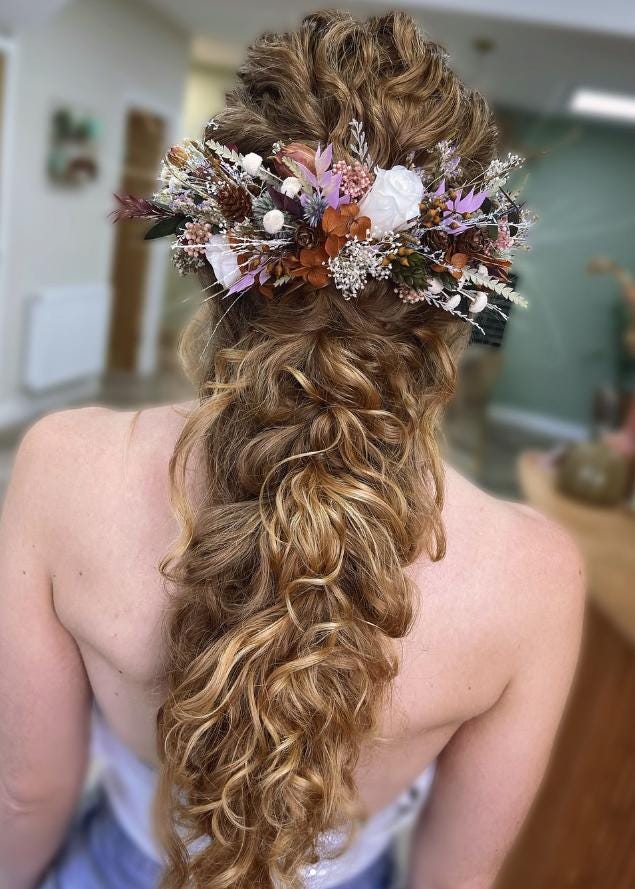 Large floral hairpiece