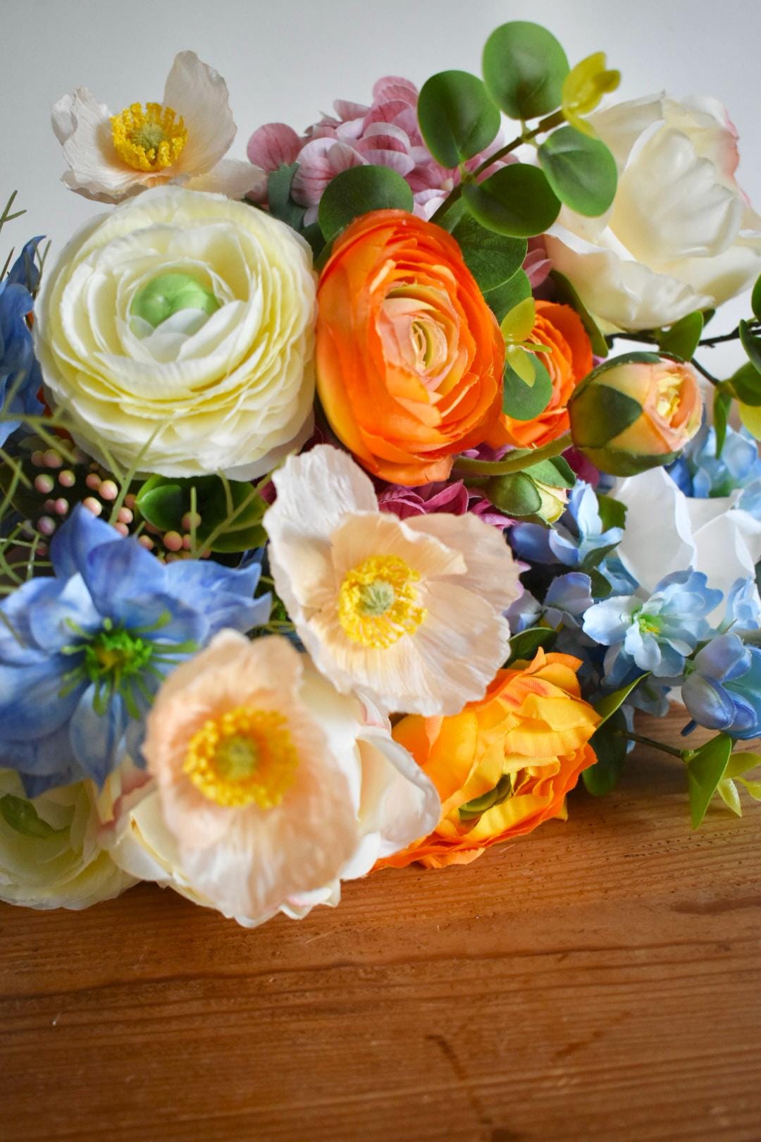 Vibrant handtied wedding bouquet
