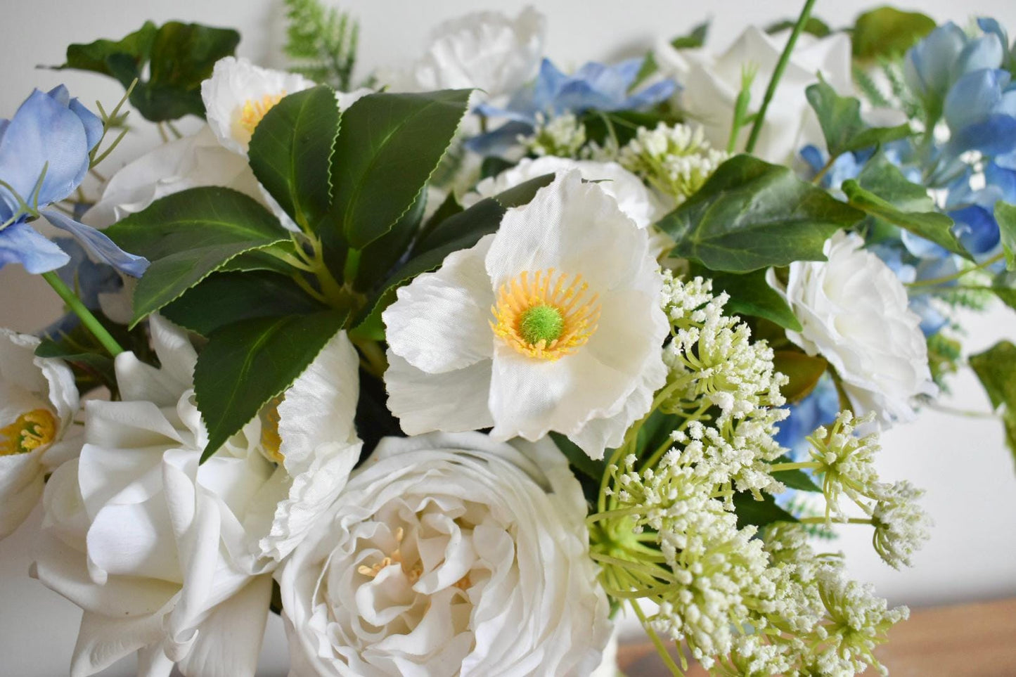 Blue and white bouquet