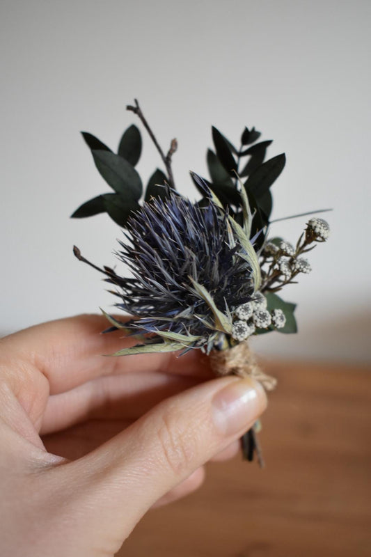 Thistle boutonniere