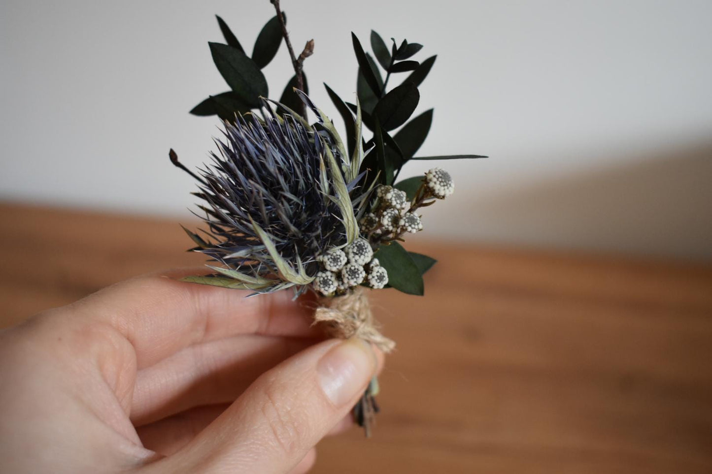 Thistle boutonniere