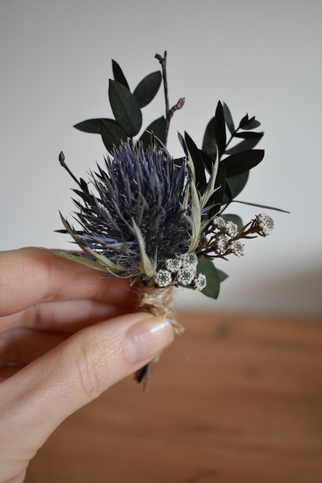 Thistle boutonniere