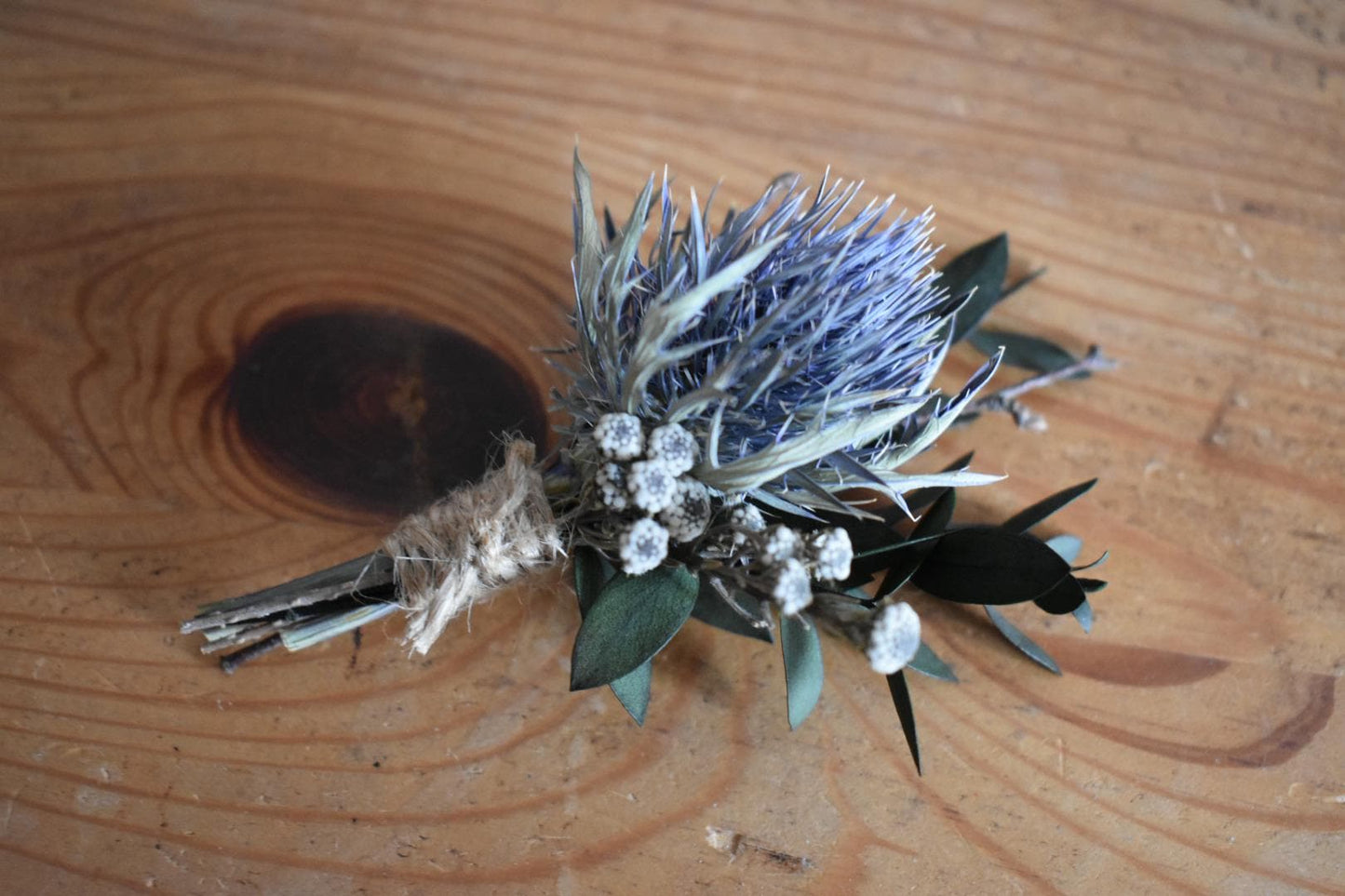 Thistle boutonniere