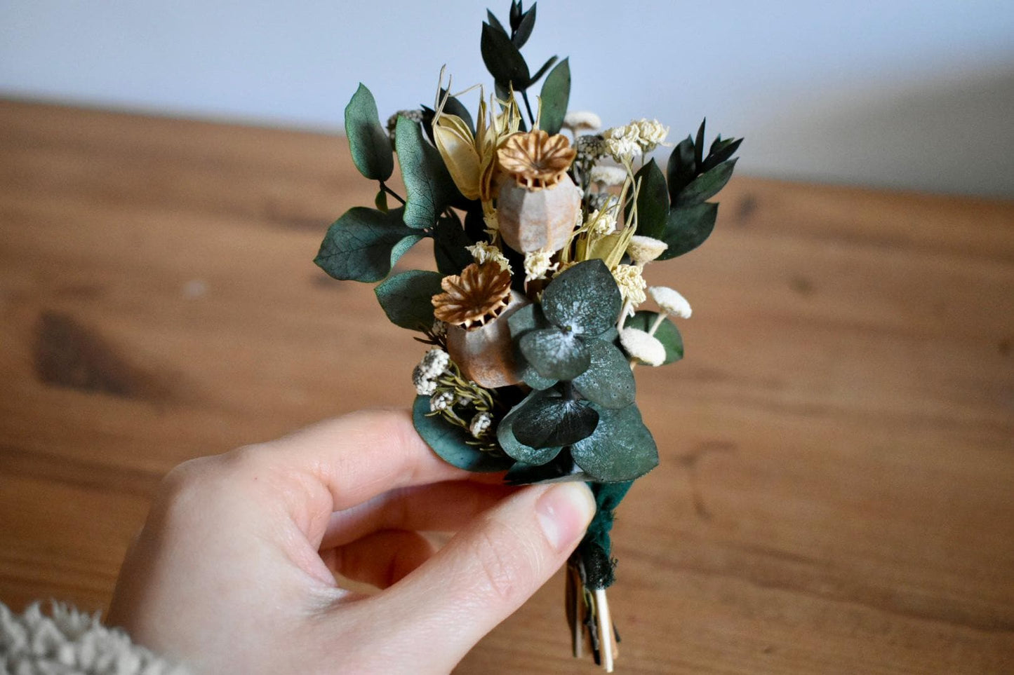 Large foliage boutonniere