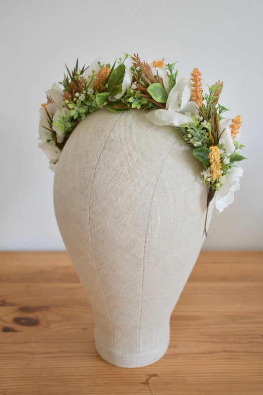 Orange and blossom headband
